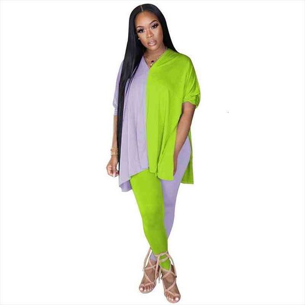 color patchwork women casual two piece set lounge wear oversize tshirts pencil pants set women 2 piece ensemble femme, White
color patchwork women casual two piece set lounge wear oversize tshirts pencil pants set women 2 piece ensemble femme, White