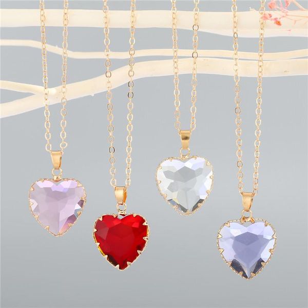 pendant necklaces 1pcs bling crystal love necklace for women gift jewelry fashion simple shiny colorful zircon evil eye clavicle chain, Silver
pendant necklaces 1pcs bling crystal love necklace for women gift jewelry fashion simple shiny colorful zircon evil eye clavicle chain, Silver