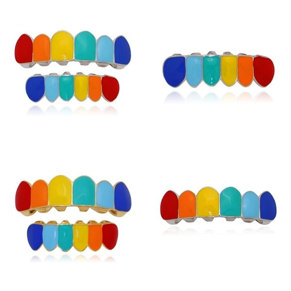 hip hop gold tekashi 69 rainbow teeth grillz bottom colorful grills dental halloween vampire teeth grill set 212 r2, Black
hip hop gold tekashi 69 rainbow teeth grillz bottom colorful grills dental halloween vampire teeth grill set 212 r2, Black