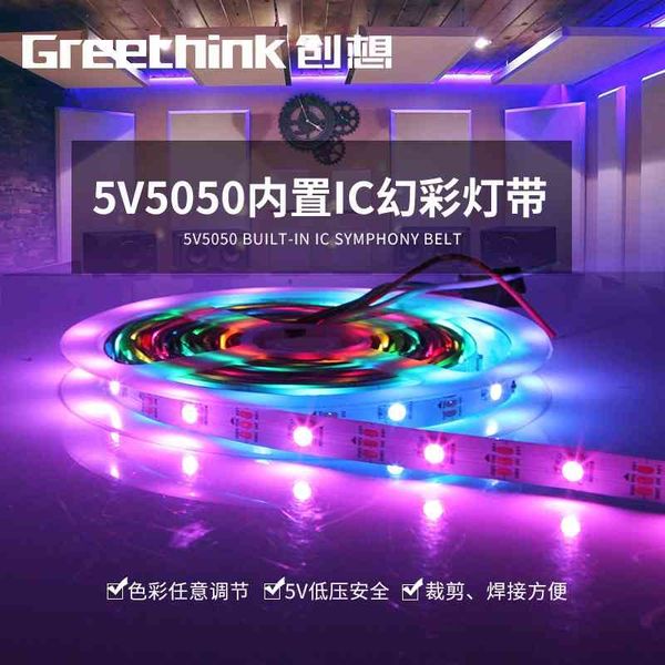 chuangxiang 5050 magic color low voltage built-in ic ws2812b programmable running water horse diy atmosphere led light band
chuangxiang 5050 magic color low voltage built-in ic ws2812b programmable running water horse diy atmosphere led light band