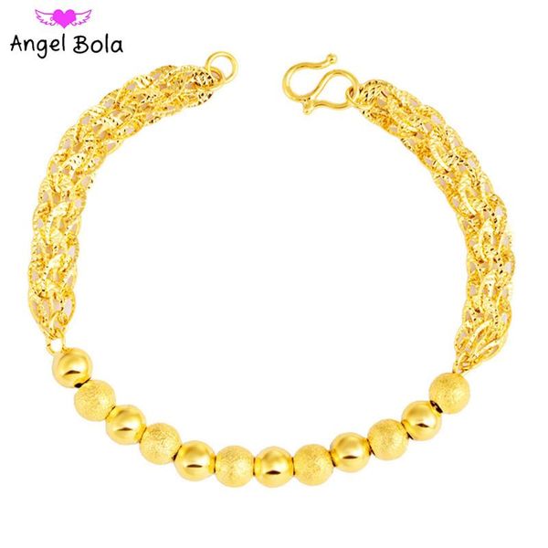 link, chain arabian fashion simple golden round bead luxury jewelry bohemian muslim wedding party holiday gift cuban lady charm bracelet, Black
link, chain arabian fashion simple golden round bead luxury jewelry bohemian muslim wedding party holiday gift cuban lady charm bracelet, Black