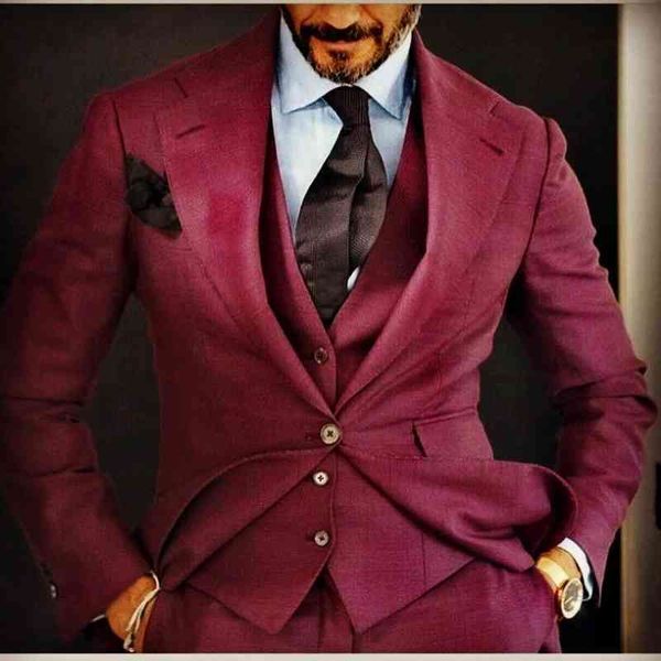 men's suits & blazers dark red from male groom's wedding suits 3 pcs work wear thin office blazer tuxedo homme mariage jacket + tr, White;black
men's suits & blazers dark red from male groom's wedding suits 3 pcs work wear thin office blazer tuxedo homme mariage jacket + tr, White;black