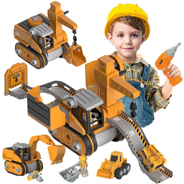 DIY Disassembly Engineering Car Building Block Educational Children Puzzle Toys For Kids Nut Assembly Deformation excavator toy
DIY Disassembly Engineering Car Building Block Educational Children Puzzle Toys For Kids Nut Assembly Deformation excavator toy