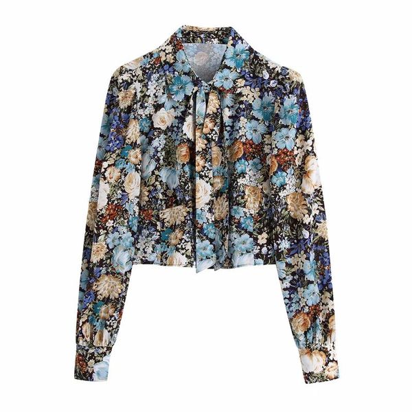 women's blouses & shirts puwd casual woman floral print bow neck short blouse 2021 spring fashion ladies bohemia female elegant button, White
women's blouses & shirts puwd casual woman floral print bow neck short blouse 2021 spring fashion ladies bohemia female elegant button, White