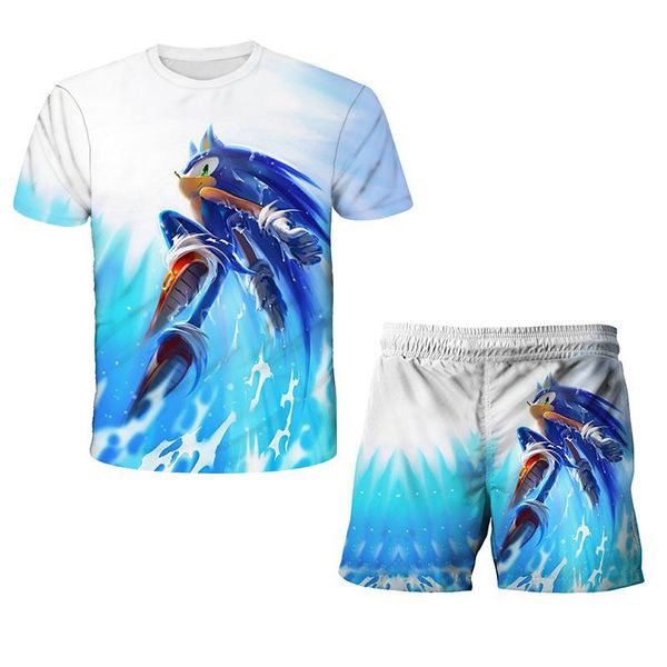 fashion children's clothing suit sonic t-shirt boys' pants clothin sets, White
fashion children's clothing suit sonic t-shirt boys' pants clothin sets, White
