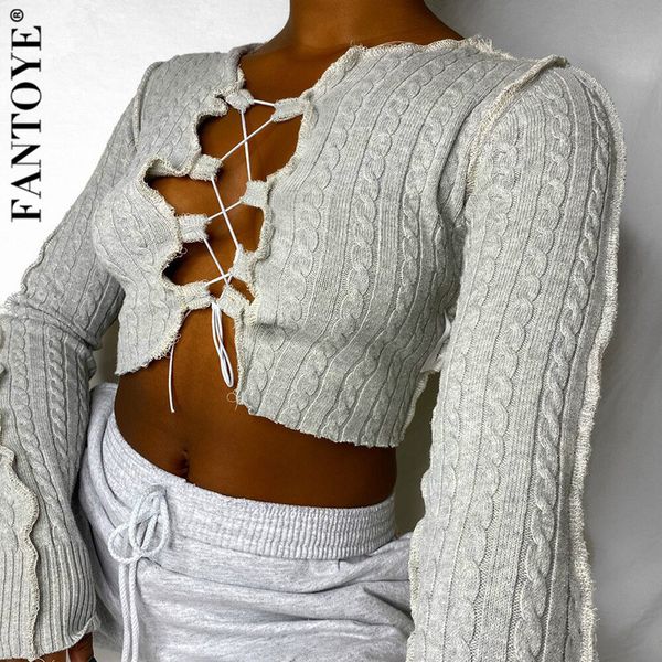 women's sweaters hollow out twist bandage sweater for women autumn long sleeve knitted slim pullover casual gray solid short 07ra, White;black
women's sweaters hollow out twist bandage sweater for women autumn long sleeve knitted slim pullover casual gray solid short 07ra, White;black
