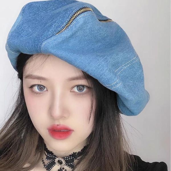 berets korean designer style cowboy beret hats for women cute girl fashion painter hat casual autumn street octagonal lady sboy cap, Blue;gray
berets korean designer style cowboy beret hats for women cute girl fashion painter hat casual autumn street octagonal lady sboy cap, Blue;gray