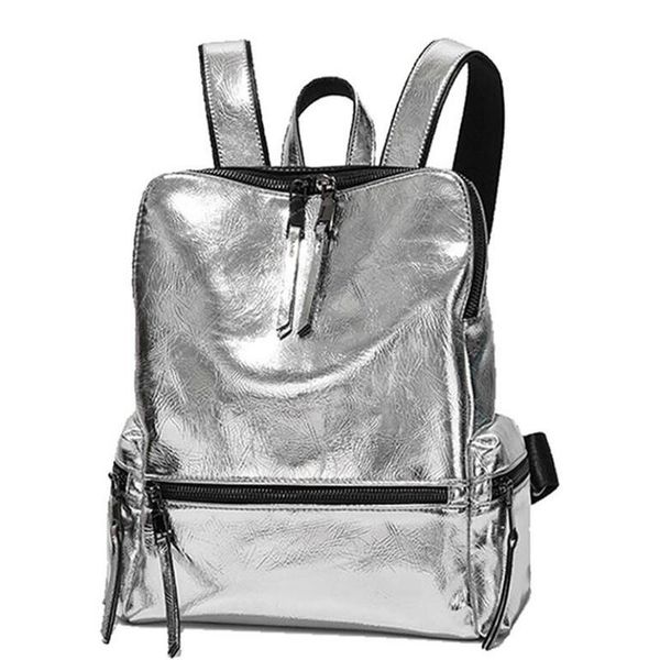 backpack silver women's 2021 fashion school bag for teenage girls back pack glitter large leather backpacks
backpack silver women's 2021 fashion school bag for teenage girls back pack glitter large leather backpacks