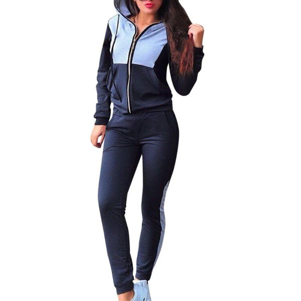 women set sportswear autumn winter warm zipper tracksuit two piece patchwork sweatshirt pant sweat suit home clothing women's pants, White
women set sportswear autumn winter warm zipper tracksuit two piece patchwork sweatshirt pant sweat suit home clothing women's pants, White