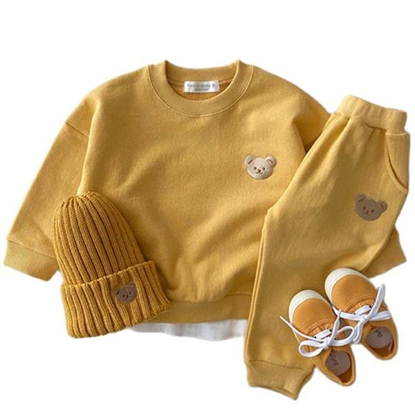clothing sets autumn and winter ins born infant children's baby leisure cartoon two piece set cotton bear round neck sweater sports sui, White
clothing sets autumn and winter ins born infant children's baby leisure cartoon two piece set cotton bear round neck sweater sports sui, White