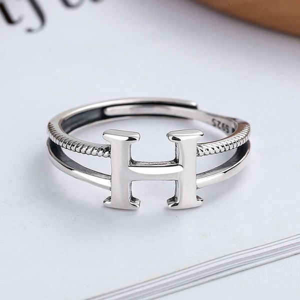 fanru s925 sterling silver fashionable h english letter double-layer rng resizable open punk 925 jewelry women's ring, Slivery;golden
fanru s925 sterling silver fashionable h english letter double-layer rng resizable open punk 925 jewelry women's ring, Slivery;golden