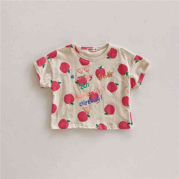 spring summer baby t shirts korean style fashion cartoon apple print short sleeve tee boys girls childrens clothing, Blue
spring summer baby t shirts korean style fashion cartoon apple print short sleeve tee boys girls childrens clothing, Blue