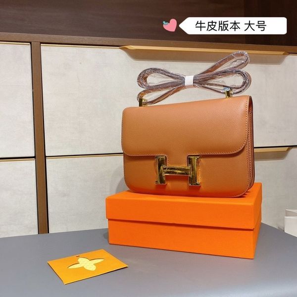2021 new calf skin bean curd leather women's h kangkang bag fashion messenger stewardess small square bag[finished on may
2021 new calf skin bean curd leather women's h kangkang bag fashion messenger stewardess small square bag[finished on may