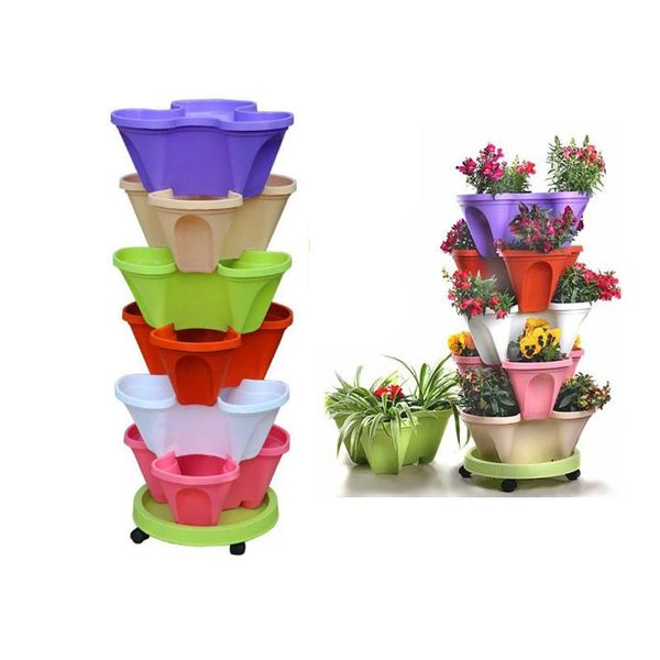 planters & pots pp three-dimensional three-petal flower/strawberry pot multilayer stacking cultivation vegetable melon fruit planting
planters & pots pp three-dimensional three-petal flower/strawberry pot multilayer stacking cultivation vegetable melon fruit planting
