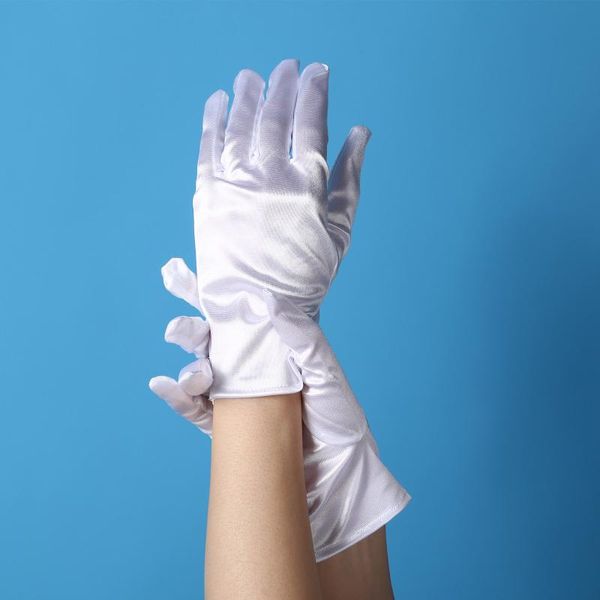 five fingers gloves elegant bridal wedding short glossy satin full finger opera mittens women party ball etiquette costume accessories, Blue;gray
five fingers gloves elegant bridal wedding short glossy satin full finger opera mittens women party ball etiquette costume accessories, Blue;gray