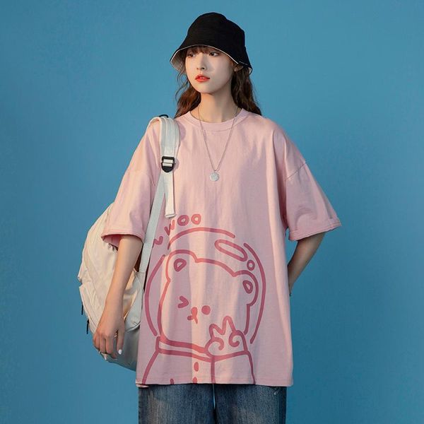 women's t-shirt crewneck clothing 2021 summer korean fashion plus size tee anime short sleeve streetwear kawaii clothes, White
women's t-shirt crewneck clothing 2021 summer korean fashion plus size tee anime short sleeve streetwear kawaii clothes, White