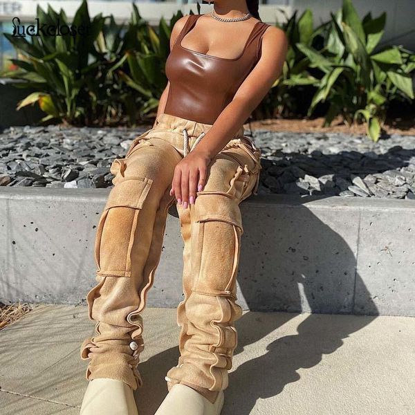 lace up suede leather pants women autumn side big pocket straight trousers bandage long casual pantalon femme women's & capris, Black;white
lace up suede leather pants women autumn side big pocket straight trousers bandage long casual pantalon femme women's & capris, Black;white