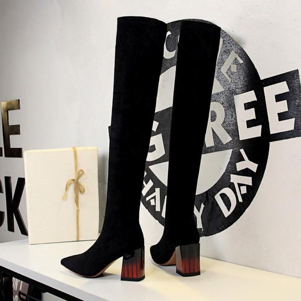 flock leather over the knee lace up high heels autumn woman shoes winter women boots size 1718-12 fo36, Black
flock leather over the knee lace up high heels autumn woman shoes winter women boots size 1718-12 fo36, Black