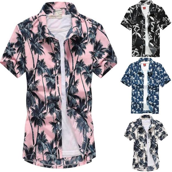 men's casual shirts 4 colors summer fashion mens hawaiian short sleeve button coconut tree print beach aloha shirt plus size 5xl, White;black
men's casual shirts 4 colors summer fashion mens hawaiian short sleeve button coconut tree print beach aloha shirt plus size 5xl, White;black