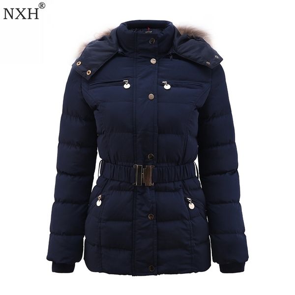 winter womens thick coat adjustable waist pockets fur hooded ladys warm jackets botton zipper slim clothing brand 211013, Black
winter womens thick coat adjustable waist pockets fur hooded ladys warm jackets botton zipper slim clothing brand 211013, Black