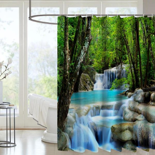 polyester bath curtain landscape pattern bathroom waterproof ring set 180 * 200 printing shower curtains
polyester bath curtain landscape pattern bathroom waterproof ring set 180 * 200 printing shower curtains