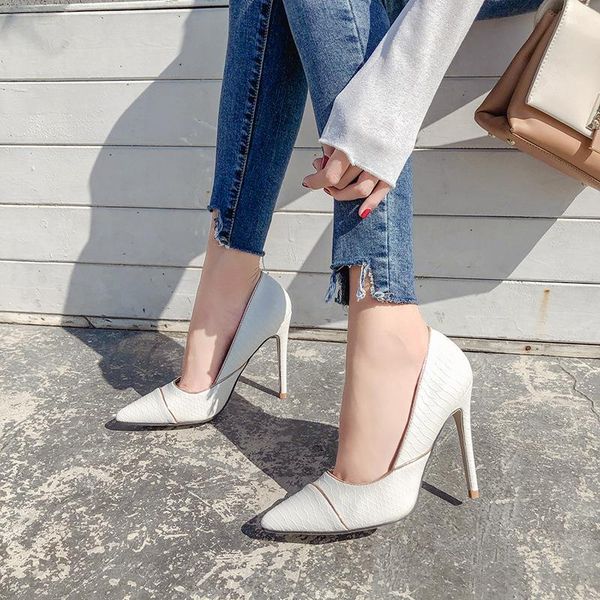 dress shoes spring autumm slip-on super high basic pumps for women thin heels shallow pointed toe ladies casualsingle, Black
dress shoes spring autumm slip-on super high basic pumps for women thin heels shallow pointed toe ladies casualsingle, Black