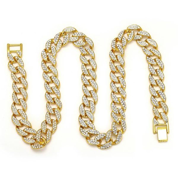 chains fashion bling iced out punk gold necklaces with cuban link fom man accessories mens hip hop jewelry gift, Silver
chains fashion bling iced out punk gold necklaces with cuban link fom man accessories mens hip hop jewelry gift, Silver