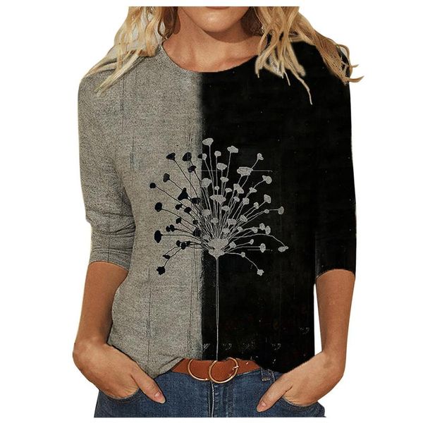 women's blouses & shirts dandelion print patchwork woman halloween long sleeve tunics for ladies casual women's clothing plus size, White
women's blouses & shirts dandelion print patchwork woman halloween long sleeve tunics for ladies casual women's clothing plus size, White