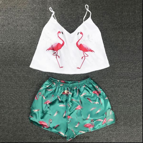 flamingo pajamas silk womens sleepwears pijamas satin pyjama femme print v neck home suit sleepwear spaghetti strap, Black;red
flamingo pajamas silk womens sleepwears pijamas satin pyjama femme print v neck home suit sleepwear spaghetti strap, Black;red