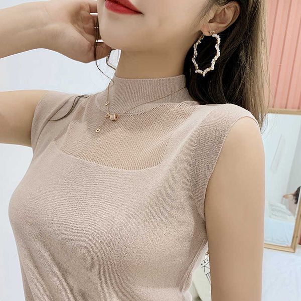 blusas mujer de moda sleeveless knitted blouse shirt women see through blouse women womens and blouses b494 210602, White
blusas mujer de moda sleeveless knitted blouse shirt women see through blouse women womens and blouses b494 210602, White
