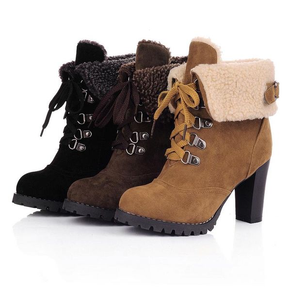 boots winter women casual square heel platform thick high heels plus velvet ankle studded belt buckle cuffed warm, Black
boots winter women casual square heel platform thick high heels plus velvet ankle studded belt buckle cuffed warm, Black