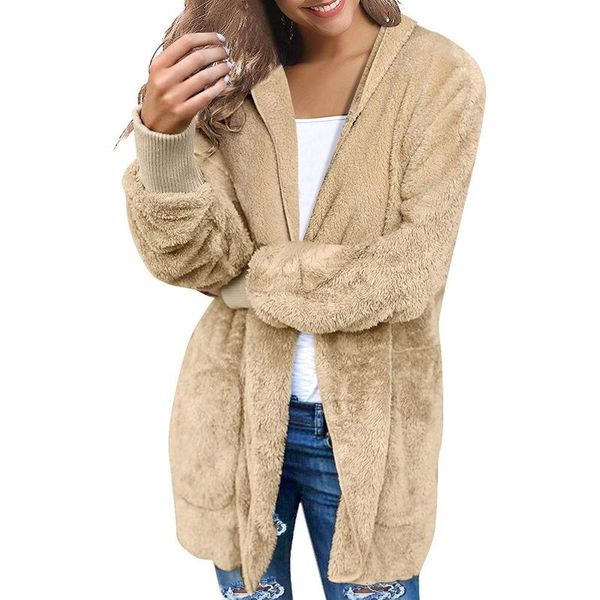 women's coats female oversized open front fuzzy fleece full sleeve cardigan hooded solid color faux fur warm jacket jackets, Black;brown
women's coats female oversized open front fuzzy fleece full sleeve cardigan hooded solid color faux fur warm jacket jackets, Black;brown