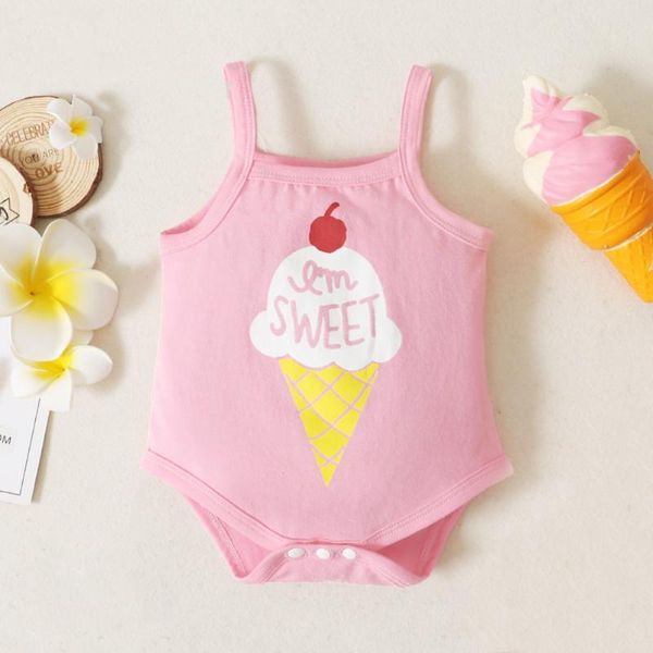rompers born baby girls romperscotton kids sleeveless ice cream printed jumpsuit sling triangle summer infants clothes, Blue
rompers born baby girls romperscotton kids sleeveless ice cream printed jumpsuit sling triangle summer infants clothes, Blue