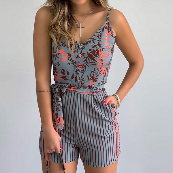 leaf print striped spaghetti strap tied romper women playsuits sleeveless summer casual overalls jumpsuits 210521, Black;white
leaf print striped spaghetti strap tied romper women playsuits sleeveless summer casual overalls jumpsuits 210521, Black;white