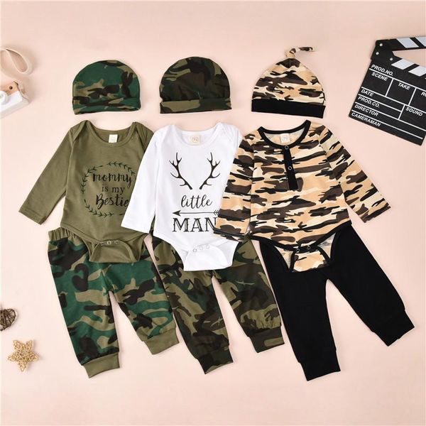clothing sets baby boy fashion camouflage long sleeve crewneck bodysuit pants hat 0-18m born infant casual cotton outfits, White
clothing sets baby boy fashion camouflage long sleeve crewneck bodysuit pants hat 0-18m born infant casual cotton outfits, White