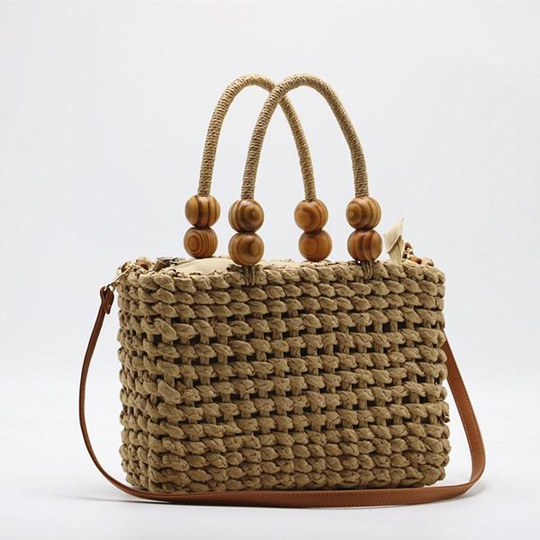 summer beach women handbags wooden bead straw woven bag shoulder messenger women's evening bags
summer beach women handbags wooden bead straw woven bag shoulder messenger women's evening bags