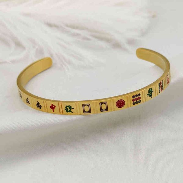 bracelets national style good luck wins every bet. mahjong titanium steel opening can be adjusted. it is a 13.1 18k gold in one, Golden;silver
bracelets national style good luck wins every bet. mahjong titanium steel opening can be adjusted. it is a 13.1 18k gold in one, Golden;silver