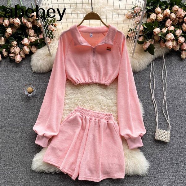 women's tracksuits women autumn casual sports set zipper turndown-collar long sleeve short high waist wide leg shorts two piece suits, Gray
women's tracksuits women autumn casual sports set zipper turndown-collar long sleeve short high waist wide leg shorts two piece suits, Gray
