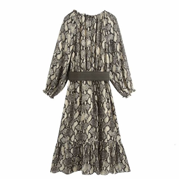 skirts retro fashion women's round neck long sleeve belt midi chic animal printing dress female, Black
skirts retro fashion women's round neck long sleeve belt midi chic animal printing dress female, Black