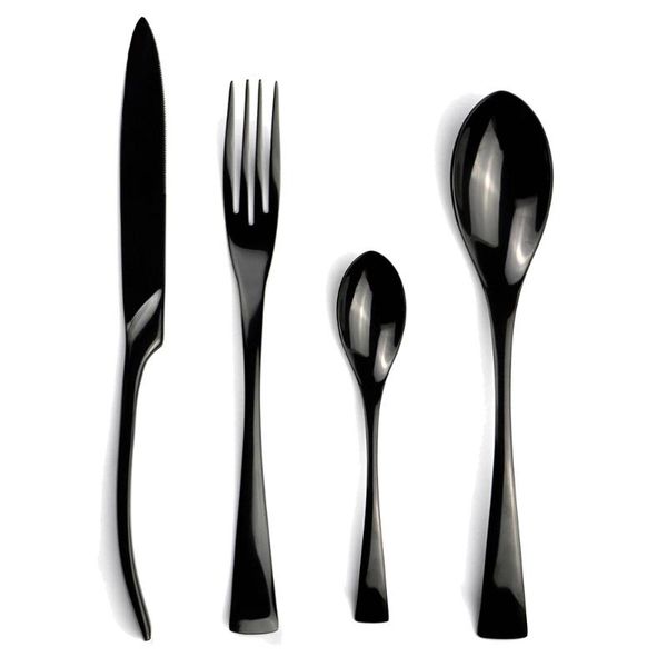 24-piece mirror dinnerware set stainless 18/10/set black cutlery steel tableware flatware shiny polishing knife dinner whol sets
24-piece mirror dinnerware set stainless 18/10/set black cutlery steel tableware flatware shiny polishing knife dinner whol sets