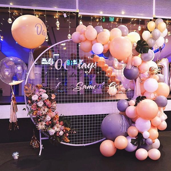 party decoration metal wedding arch backdrop stand round grid iron mesh gold white black geometry shelf1
party decoration metal wedding arch backdrop stand round grid iron mesh gold white black geometry shelf1