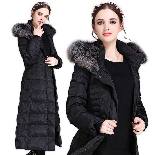 korean big collar large size thickened slim down et women's middle length over knee 200 kg
korean big collar large size thickened slim down et women's middle length over knee 200 kg