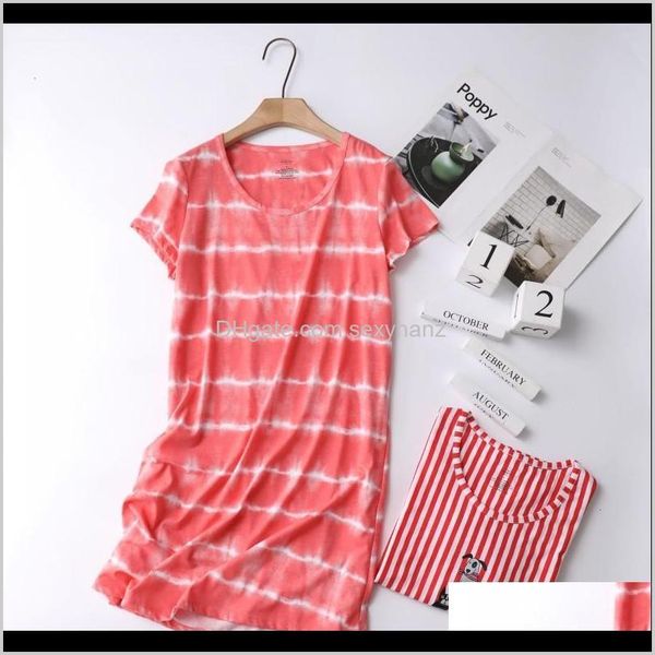sleepwear womens underwear apparel drop delivery 2021 summer female casual loosen stiped nighty dress ladies 100percent cotton nightgown wom, Black;red
sleepwear womens underwear apparel drop delivery 2021 summer female casual loosen stiped nighty dress ladies 100percent cotton nightgown wom, Black;red