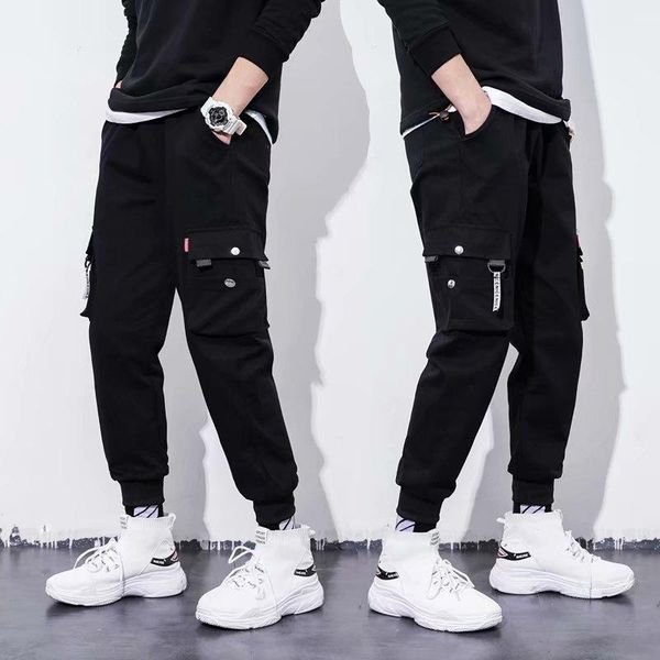 men's pants spring summer harajuku fashion streetwear joggers men cargo casual trend clothing hip hop trousers, Black
men's pants spring summer harajuku fashion streetwear joggers men cargo casual trend clothing hip hop trousers, Black
