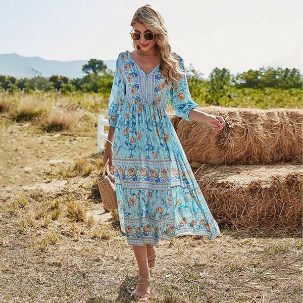 casual dresses fashsiualy vintage elegant summer ladies 2021 high street dress rayon printed v-neck holiday style seven-sleeve, Black;gray
casual dresses fashsiualy vintage elegant summer ladies 2021 high street dress rayon printed v-neck holiday style seven-sleeve, Black;gray