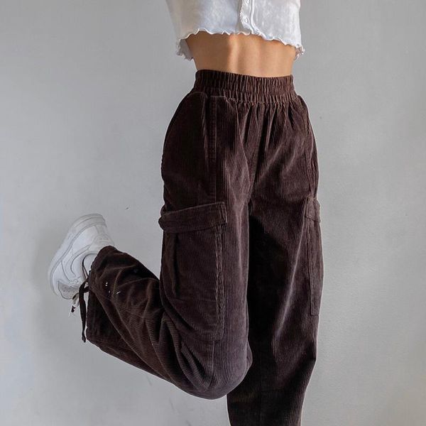 streetwear joggers women brown corduroy oversized big pocket high waist sweatpants harajuku y2k cargo pants cuteandpsycho, Black;white
streetwear joggers women brown corduroy oversized big pocket high waist sweatpants harajuku y2k cargo pants cuteandpsycho, Black;white