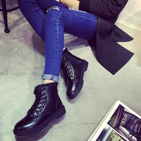 boots winter season snow women's short plush warm cotton shoes, Black
boots winter season snow women's short plush warm cotton shoes, Black