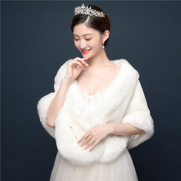 europe and the united states wraps wholesale high-end wedding dress bride wool shawls warm vest cross-border direct supply, White
europe and the united states wraps wholesale high-end wedding dress bride wool shawls warm vest cross-border direct supply, White