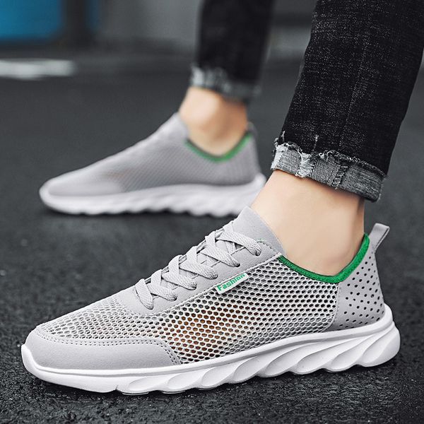large men's breathable single hollow out summer large soft sole casual mh sneakers men's sho, Black
large men's breathable single hollow out summer large soft sole casual mh sneakers men's sho, Black