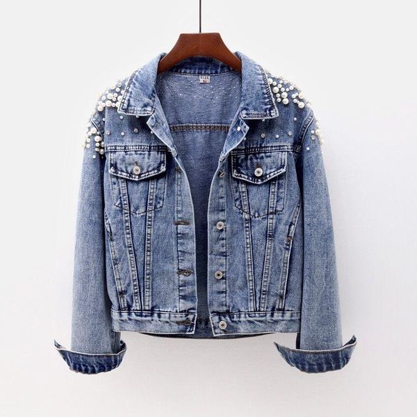 women's jackets fashion heavy work beading short denim jacket women student outerwear big size loose casual female long sleeve jeans co, Black;brown
women's jackets fashion heavy work beading short denim jacket women student outerwear big size loose casual female long sleeve jeans co, Black;brown